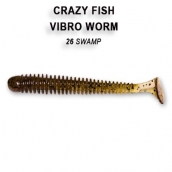 Crazy Fish VIBRO WORM кальмар 8,5см 5шт 12-8,5-26-6