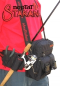 Stakan ПортатiF Черный Модульная поясная сумка со съёмным держателем удилища.